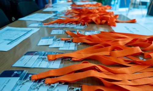 orange lanyards at ICIAR